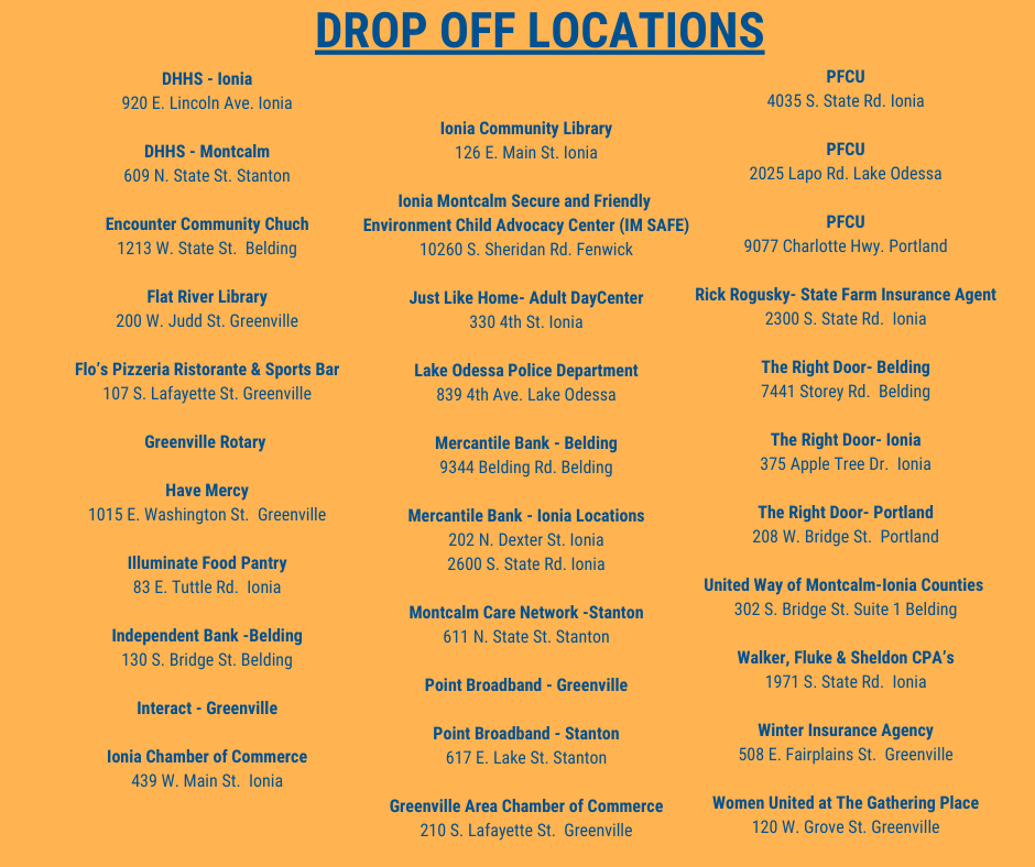 Drop Off Locations