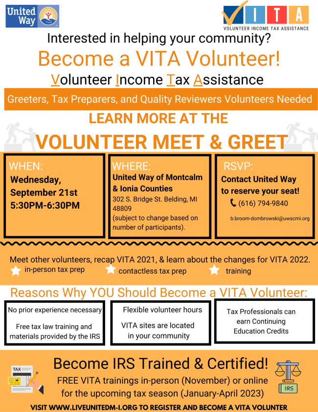 VITA Volunteer Recruitment Flyer